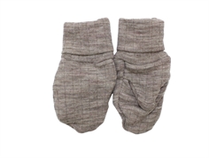 Joha sesame melange mittens merino wool  